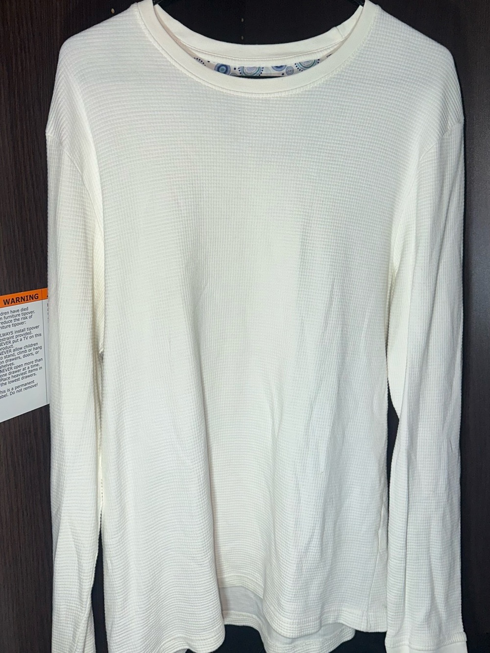 Men’s White Crew Neck Sweater Denim & Flower Ricky Singh